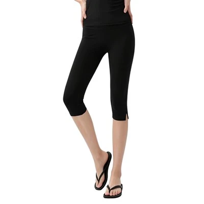 Yogabasis-Gelaagde capribroek van 7/8 lengte